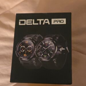 Delta Pro Black and Silver Men's Watch
